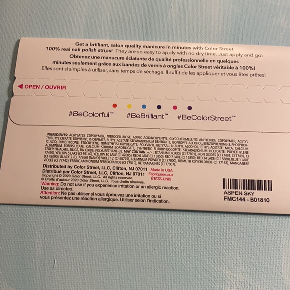 Color Street ASPEN SKY Nail Polish Strips - Picture 2 of 2